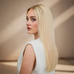 פאה אירופאיות ייבוש טבעי בלונד גוונים