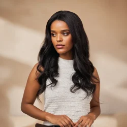 ⁦פאה גלית שחור טבעי⁩ – תמונה ⁦2⁩