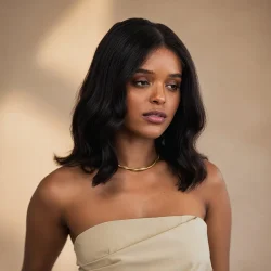 ⁦פאה גלית שחור טבעי⁩ – תמונה ⁦3⁩