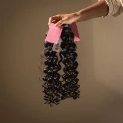 ⁦תוספות שיער גלי עמוק⁩ – תמונה ⁦2⁩