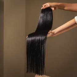 צמיד שיער - שחור כהה