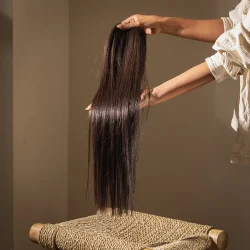 צמיד שיער - חום טבעי