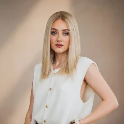 פאה אירופאיות ייבוש טבעי בלונד גוונים